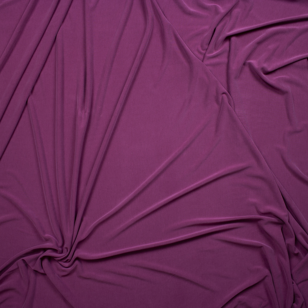Magenta Sand Washed Poly/Modal Jersey Knit Fabric By The Yard - Wide shot