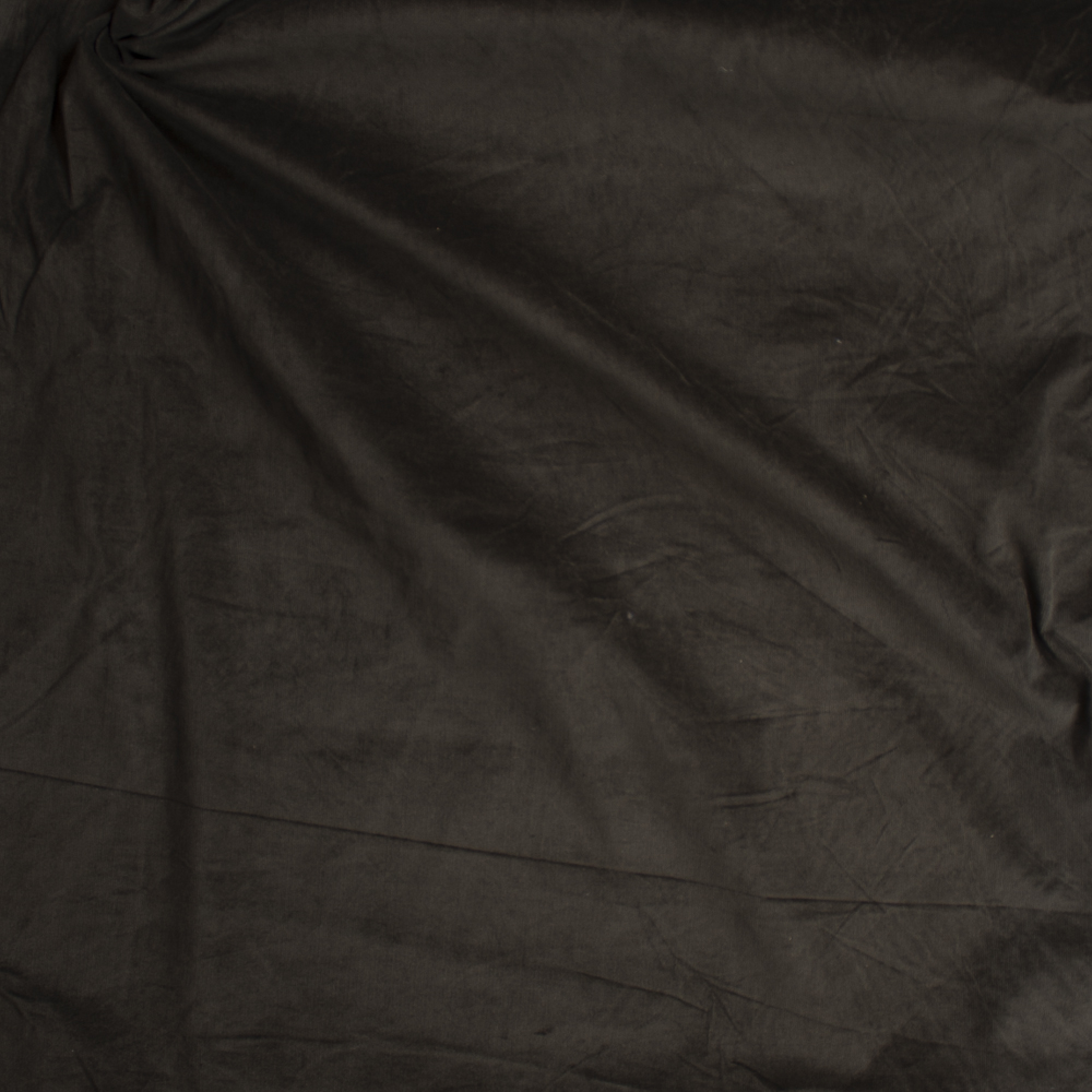 Dark Brown Midweight Stretch Corduroy Fabric By The Yard - Wide shot