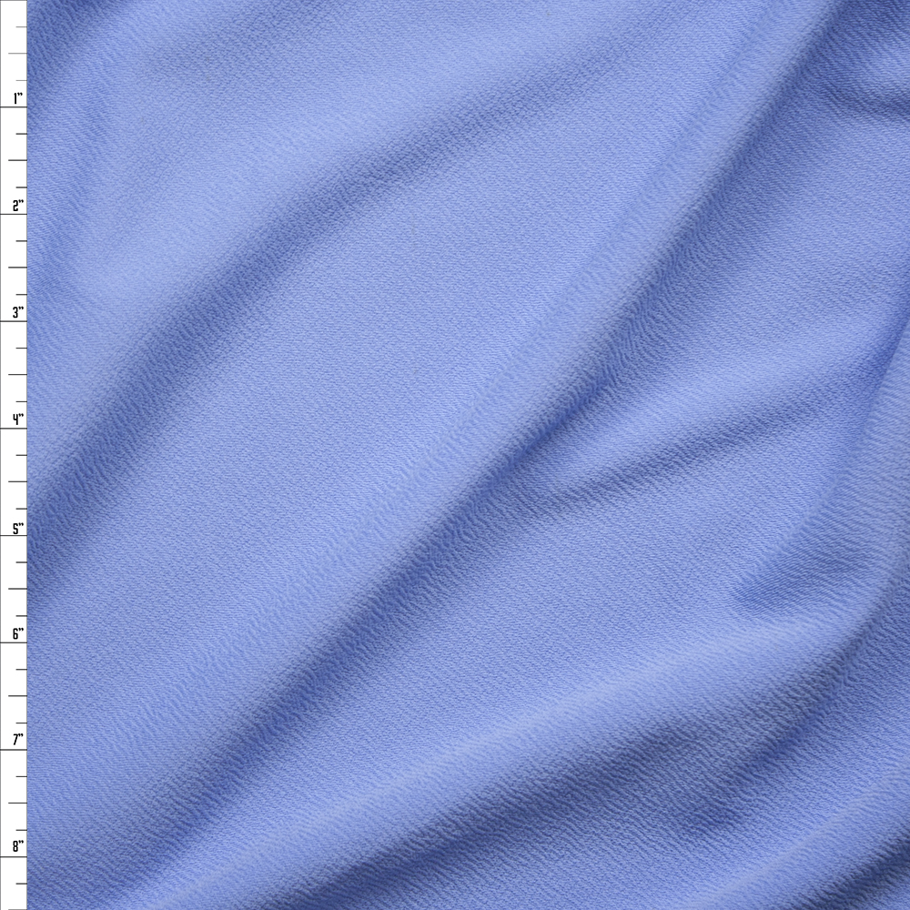 Light Blue Crepe Textured Liverpool Knit Fabric By The Yard