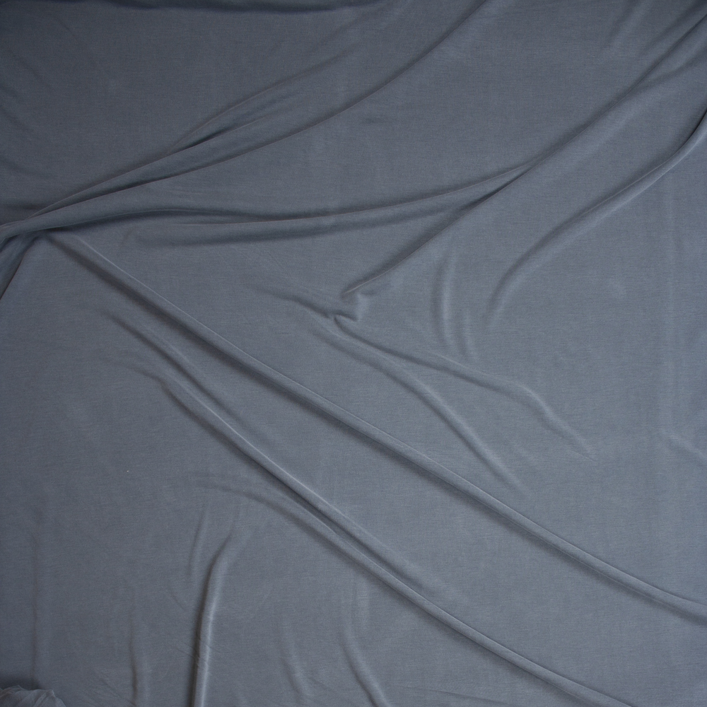 Teal Sand Washed Modal Knit Fabric By The Yard - Wide shot