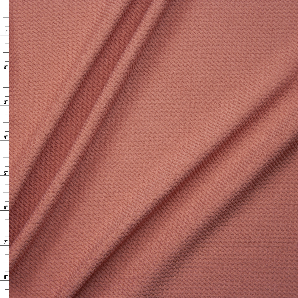 Solid Antique Peach Liverpool Knit Fabric By The Yard