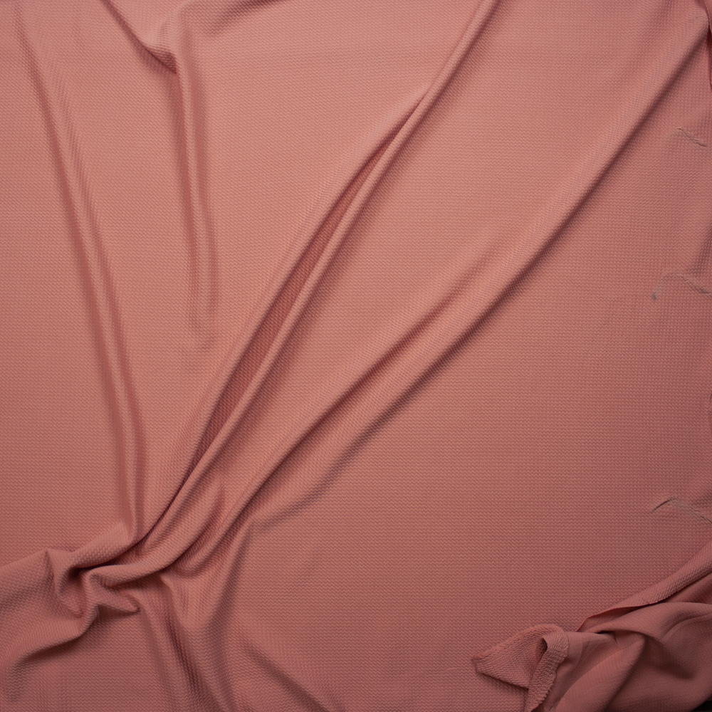 Solid Antique Peach Liverpool Knit Fabric By The Yard - Wide shot