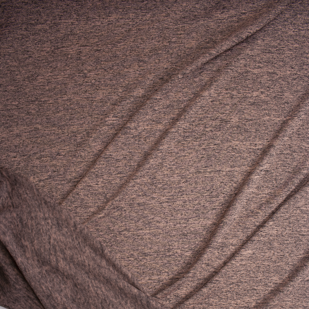Peach Heather Soft Brushed Stretch Sweater Knit Fabric By The Yard - Wide shot