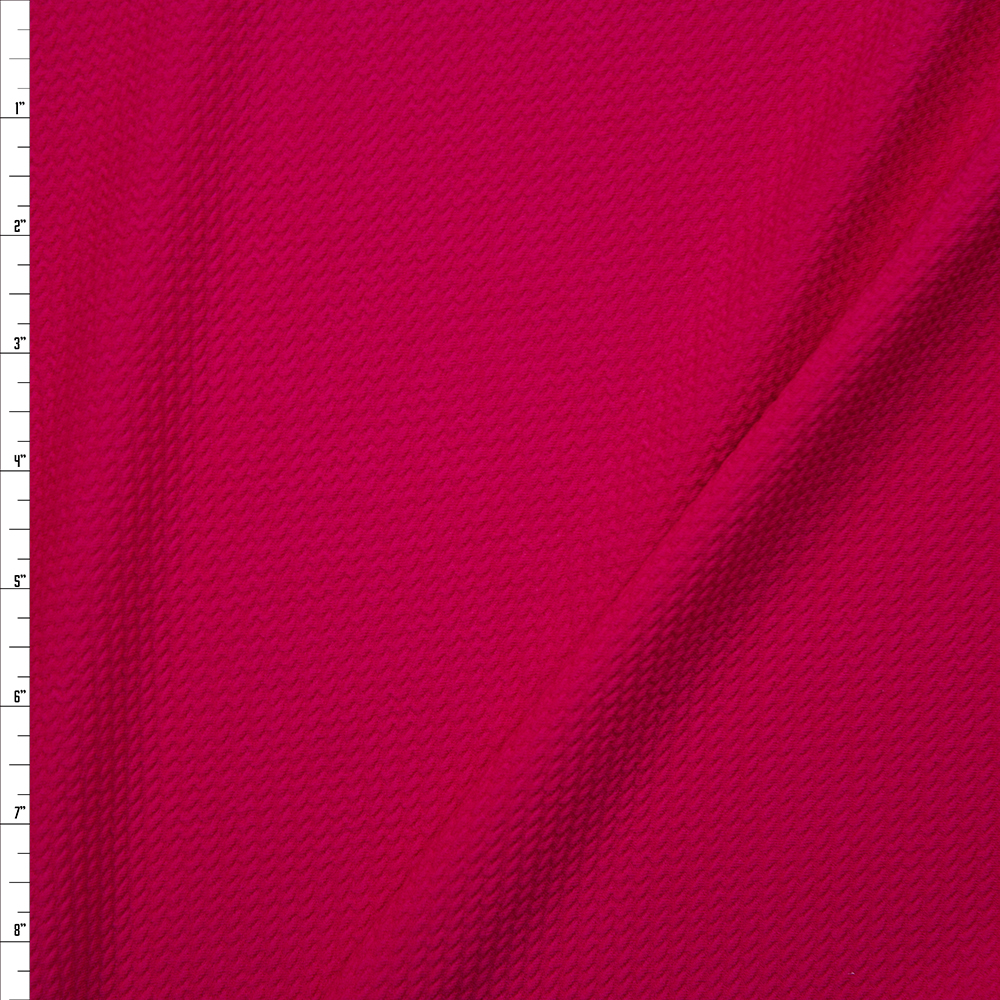 Solid Hot Pink Bullet Liverpool Knit Fabric By The Yard