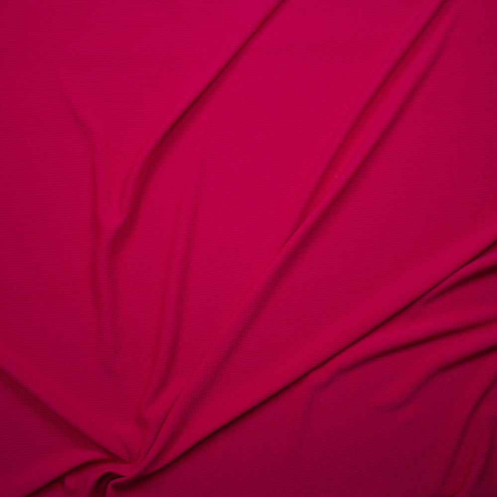 Solid Hot Pink Bullet Liverpool Knit Fabric By The Yard - Wide shot