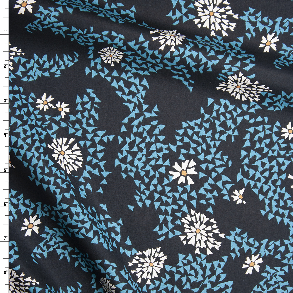 “Shore Remains Algae” Cotton Lawn Print from Art Gallery Fabrics Fabric By The Yard