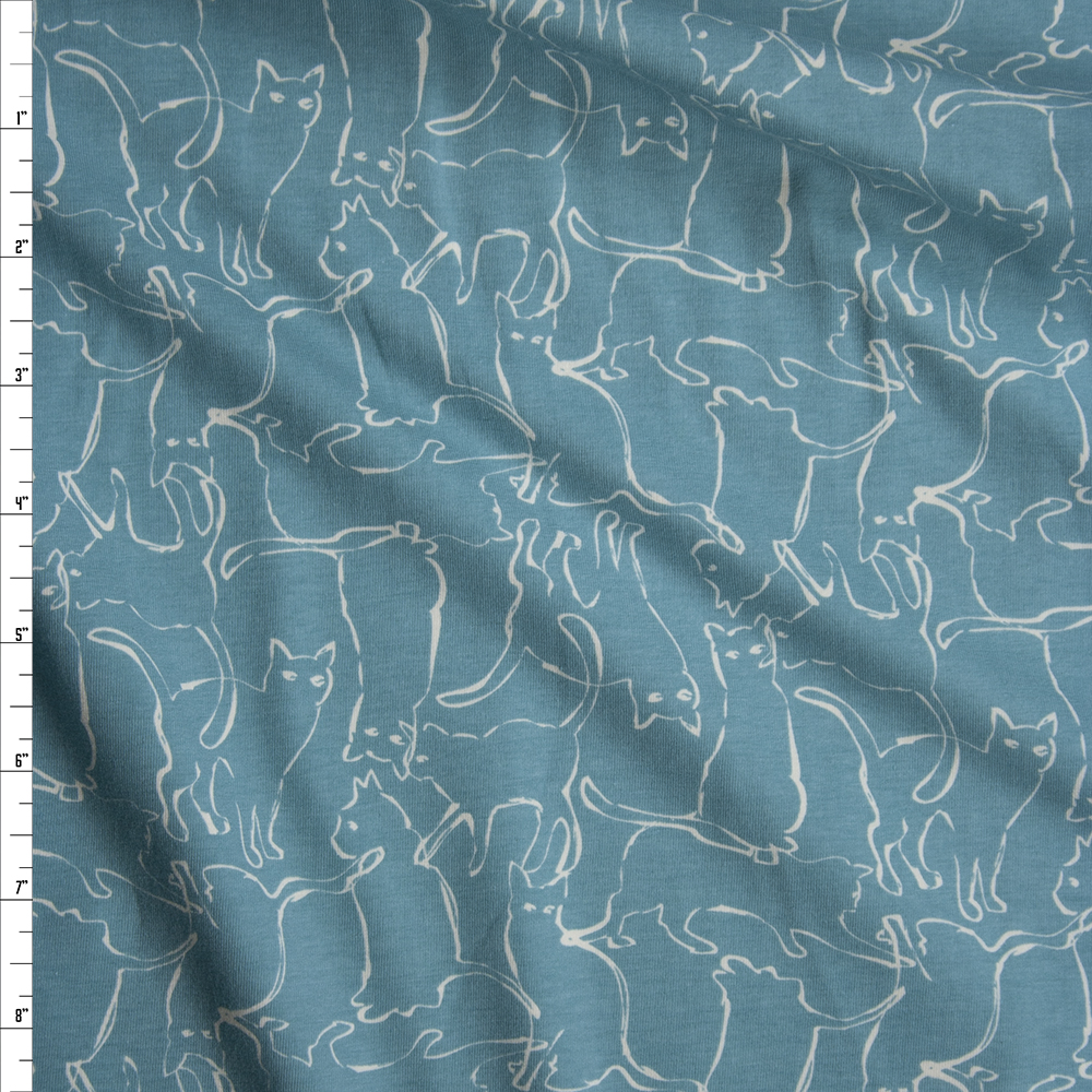 “Catalyst Odyssey” Cotton Spandex Knit from Art Gallery Fabrics Fabric By The Yard