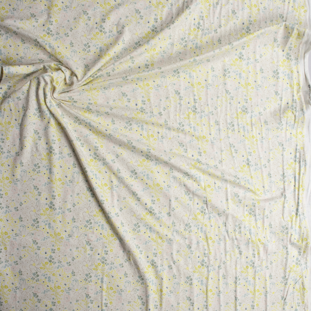 “Liten Ditsy Whisperer” Cotton Spandex Knit from Art Gallery Fabrics Fabric By The Yard - Wide shot