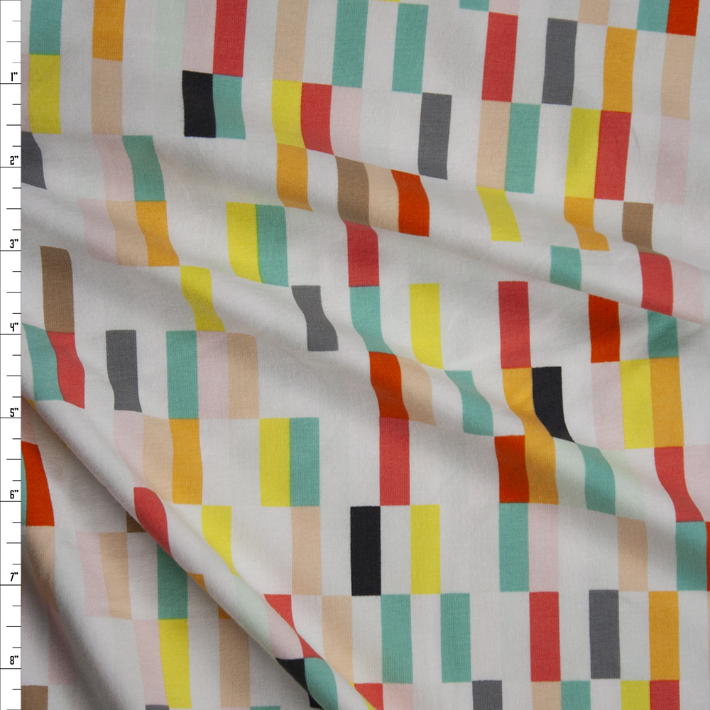 “Ice Cream Shop” Cotton Spandex Knit from Art Gallery Fabrics Fabric By The Yard