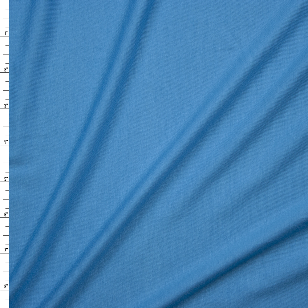 Turquoise Stretch Tencel Jersey Knit Fabric By The Yard