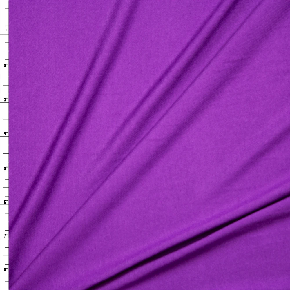Purple Stretch Modal Jersey Knit Fabric By The Yard