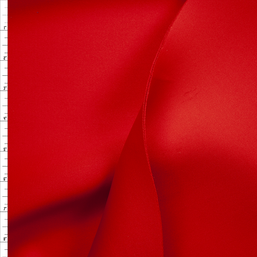 Red Stretch Double Scuba Knit Fabric By The Yard