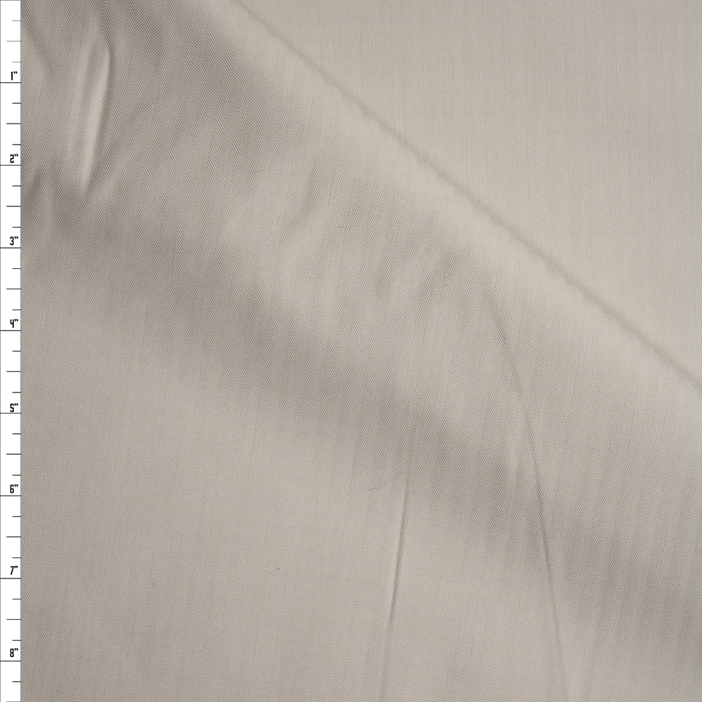 Light Tan Vertical Stripe Suiting Fabric By The Yard