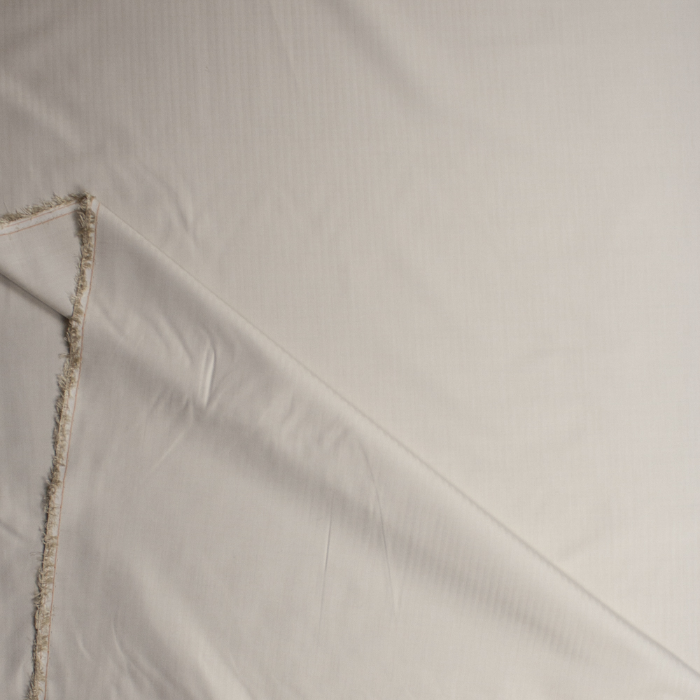 Light Tan Vertical Stripe Suiting Fabric By The Yard - Wide shot