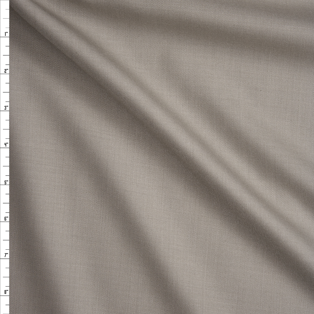 Sand Designer Wool Blend Suiting Fabric By The Yard