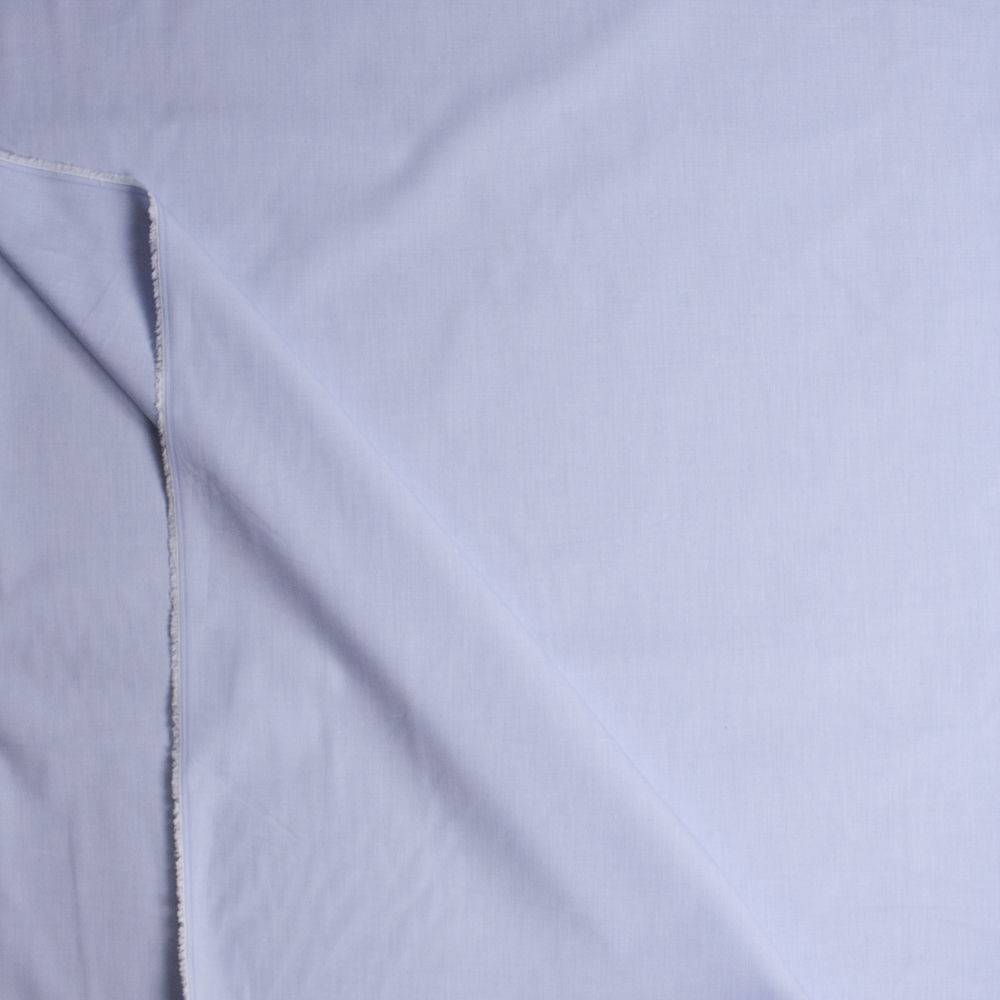 Pale Blue End-on-End Cotton Shirting from ‘Brooks Brothers’ Fabric By The Yard - Wide shot