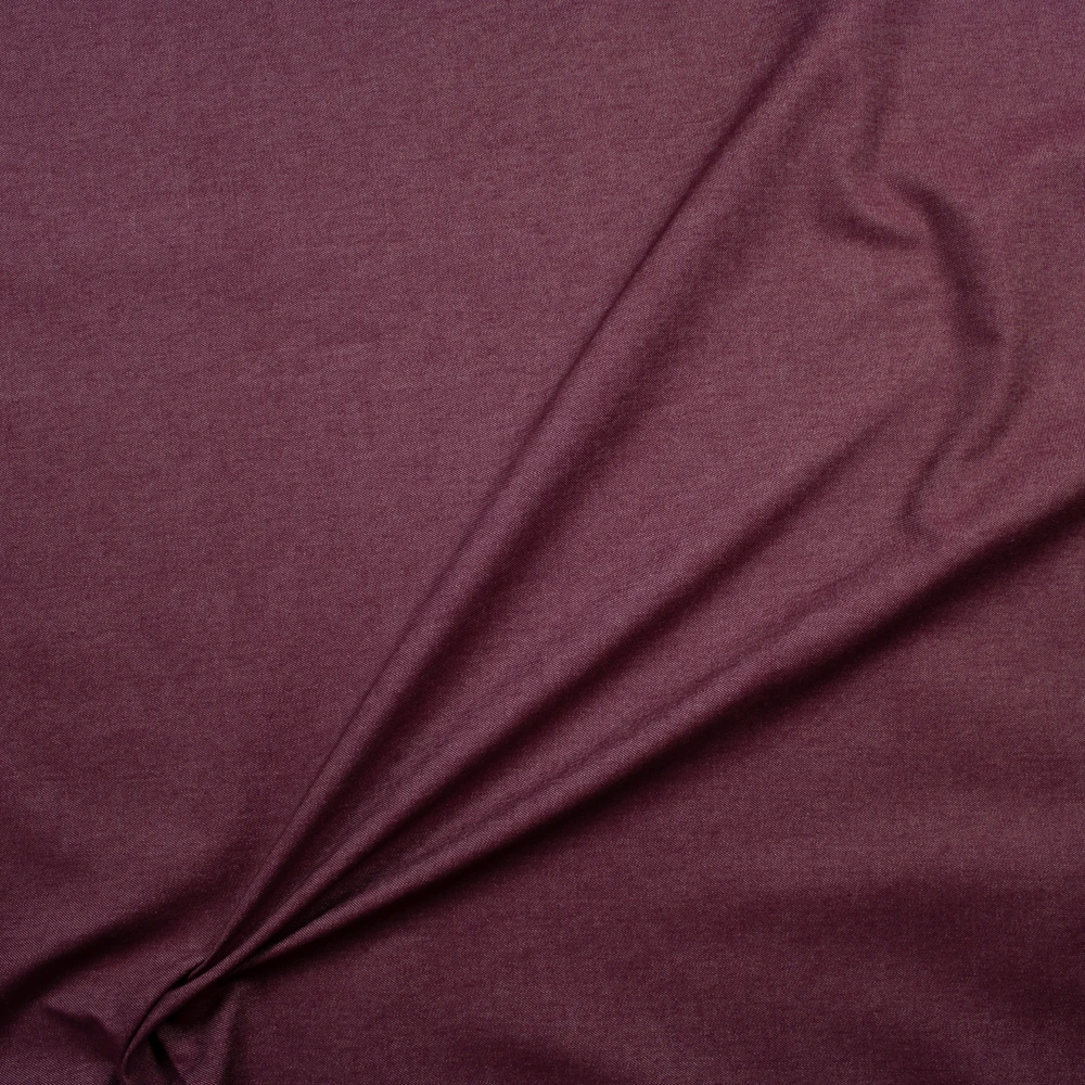 Wine 12oz Designer Denim Fabric By The Yard - Wide shot
