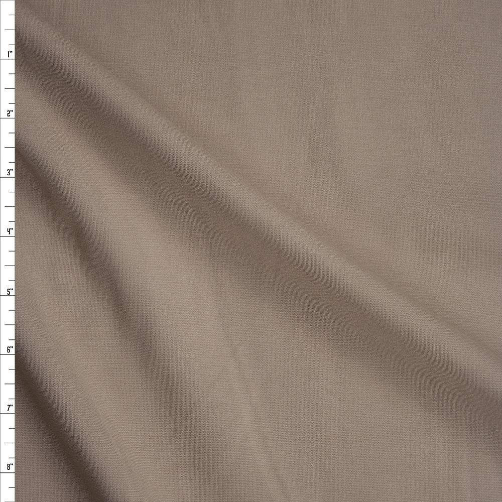 Khaki Heavyweight Stretch Ponte De Roma Fabric By The Yard