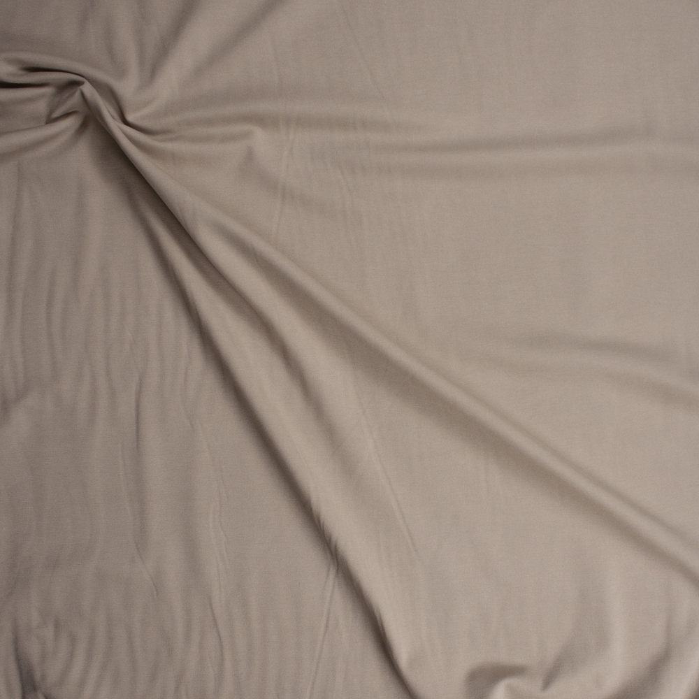 Khaki Heavyweight Stretch Ponte De Roma Fabric By The Yard - Wide shot