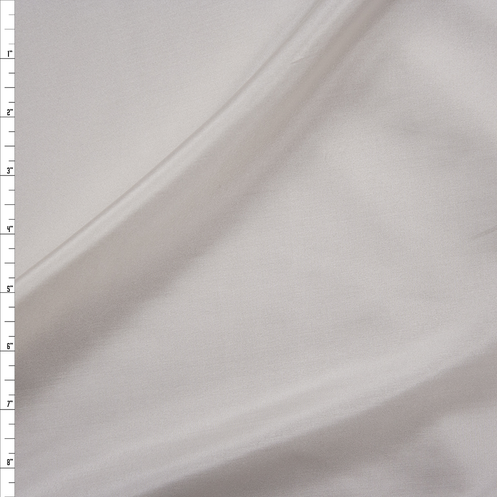 Ivory Designer Silk Habotai Fabric By The Yard