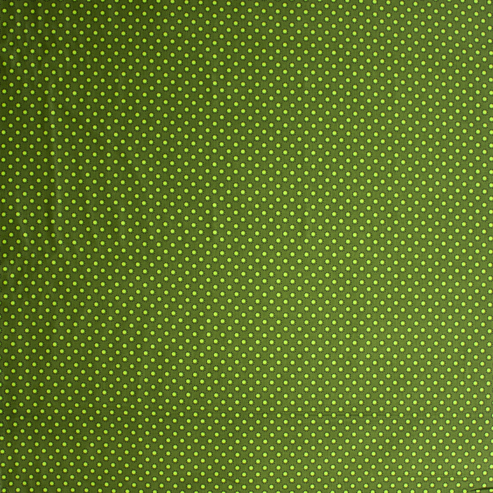 Woodland Friends Dot Dark Green Quilter's Cotton Print Fabric By The Yard - Wide shot