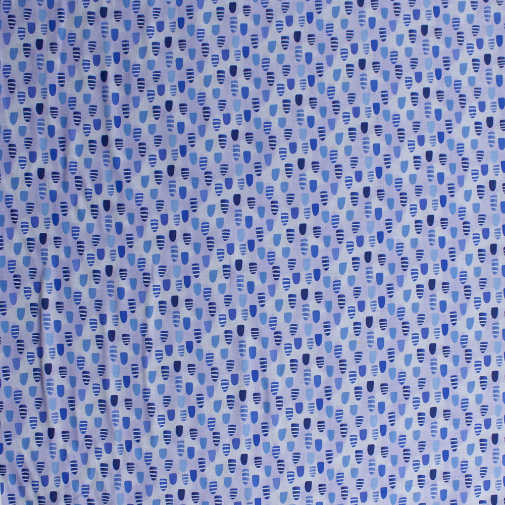 Flourish Lavender Blue by Wyndham Fabrics Quilter's Cotton Print Fabric By The Yard - Wide shot