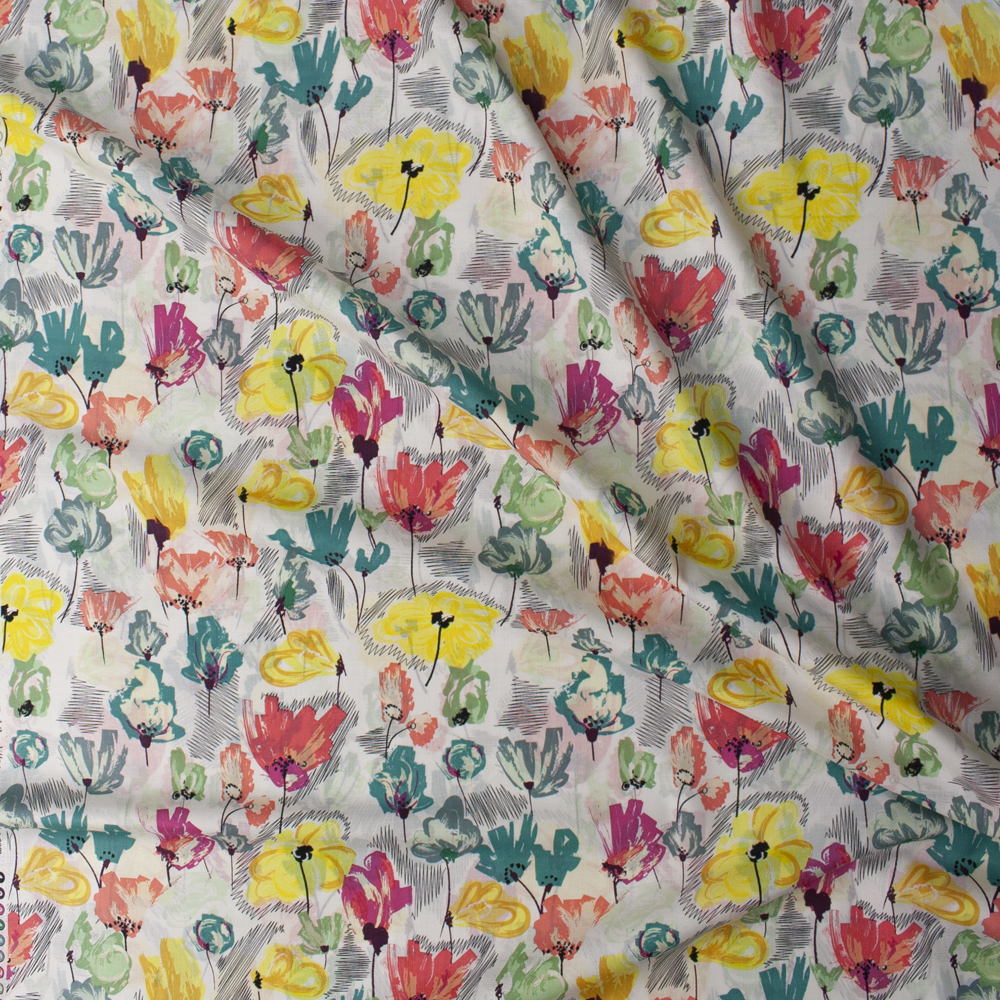 Wild Beauty Pineapple Cotton Voile from Art Gallery Fabrics Fabric By The Yard - Wide shot