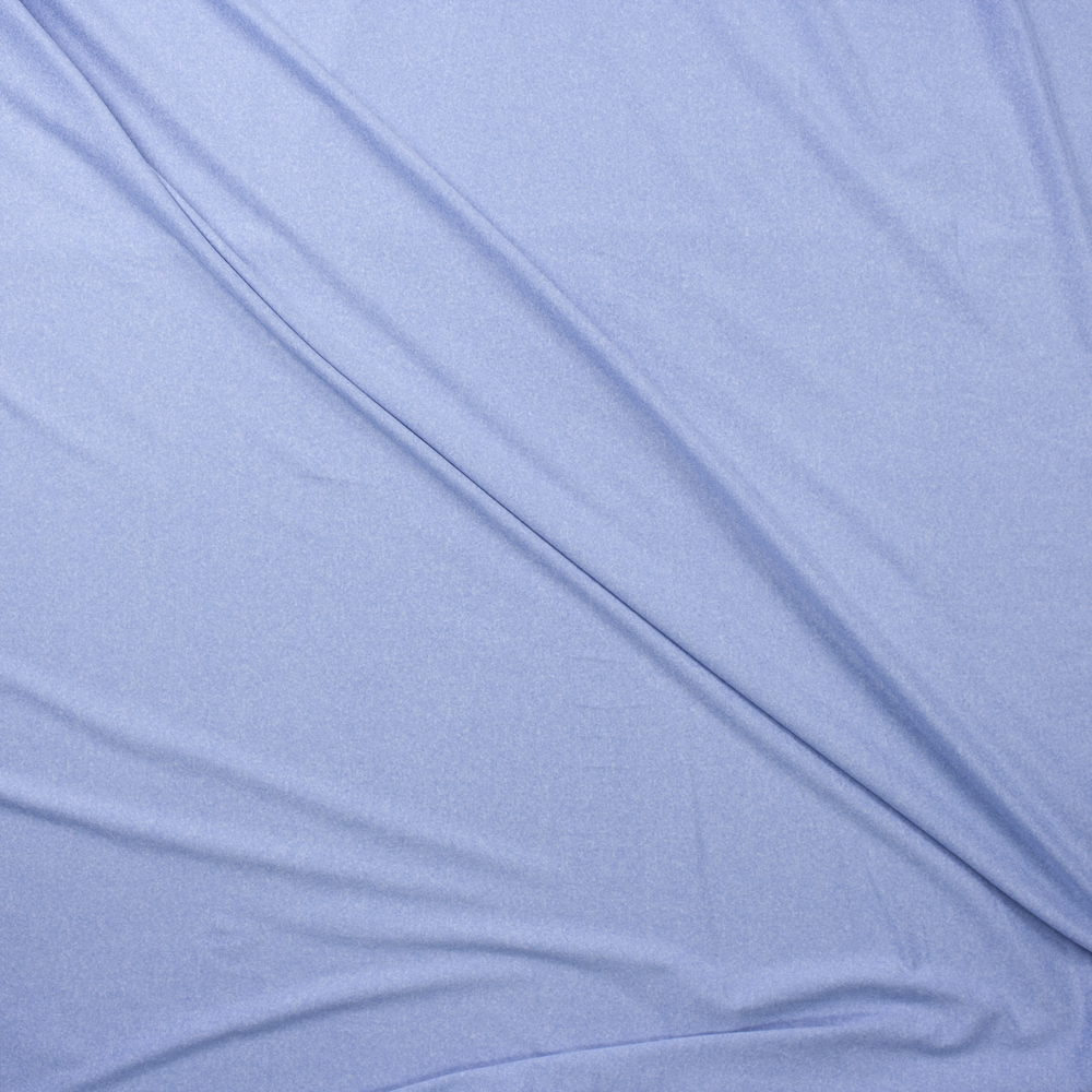 Pale Blue Heather Double Brushed Poly Fabric By The Yard - Wide shot