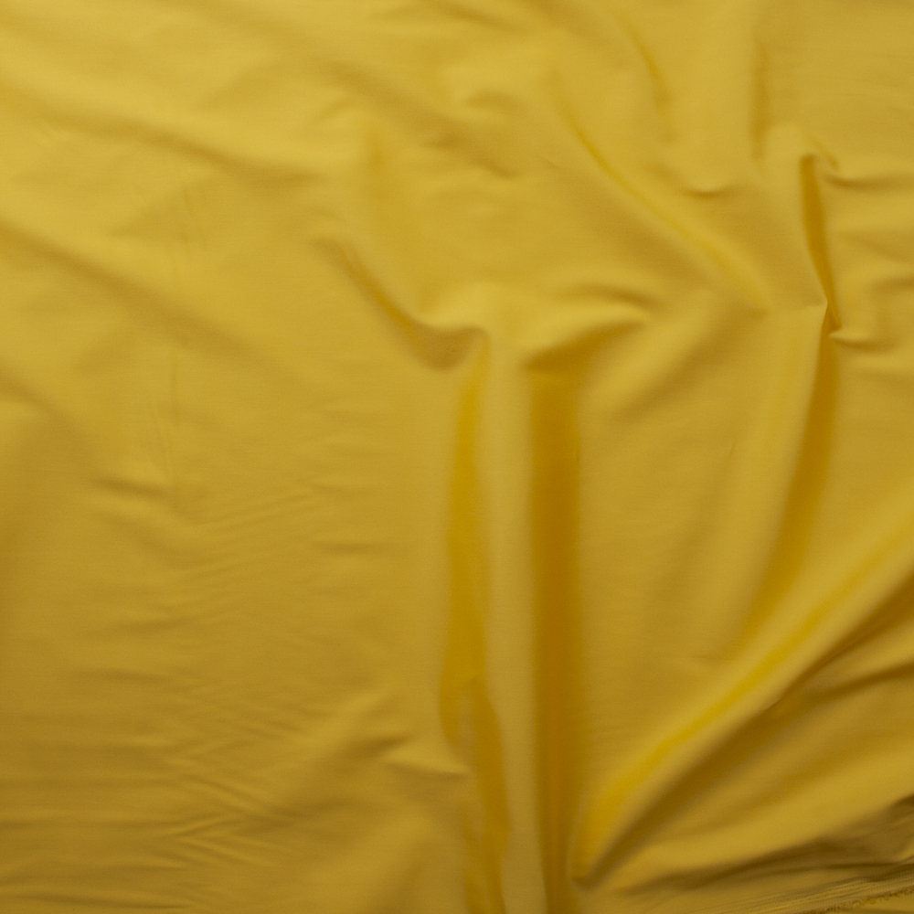 Sunshine Yellow Stretch Cotton Sateen Fabric By The Yard - Wide shot