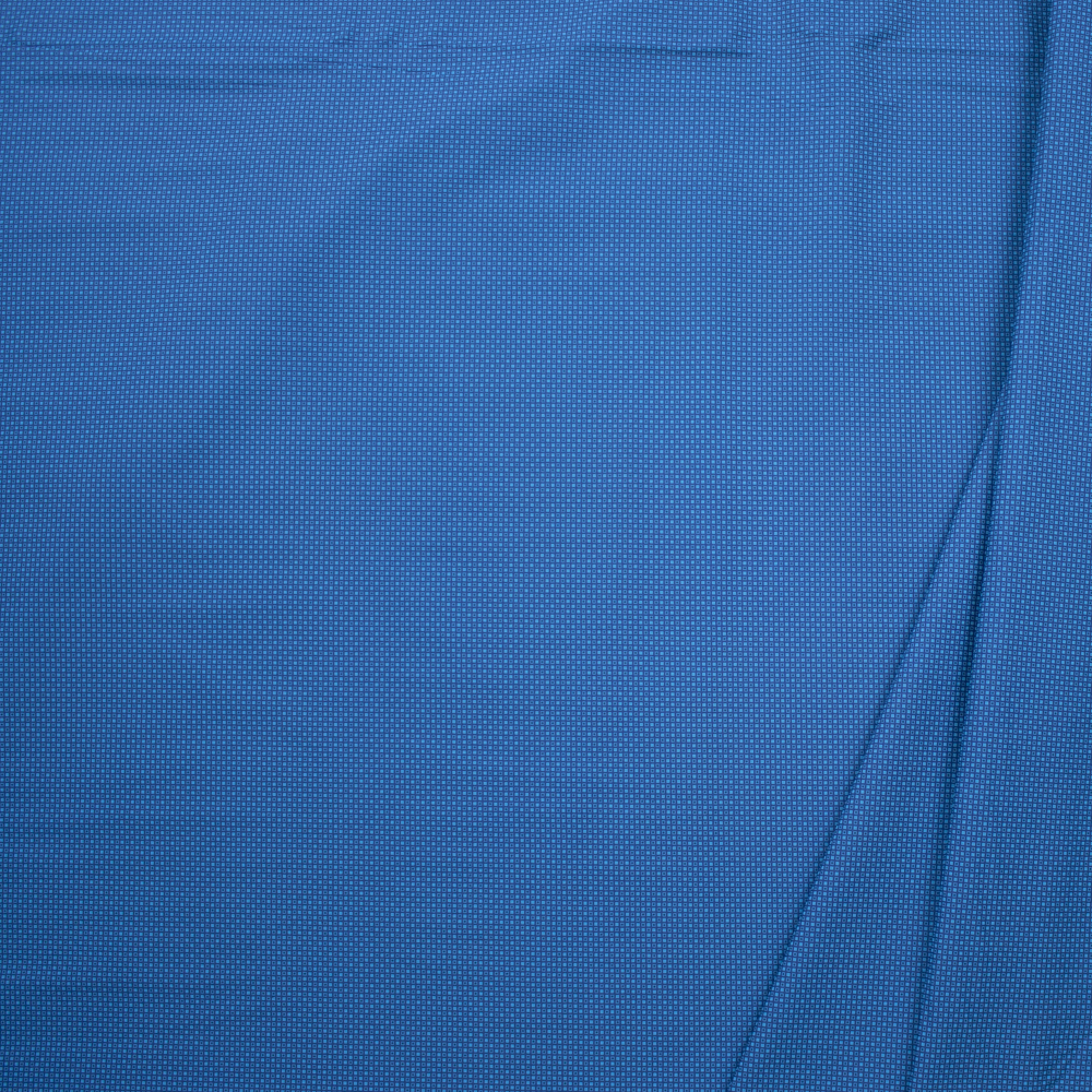 Tootal Super Classic High Count Poplin Lagoon Squares Fabric By The Yard - Wide shot