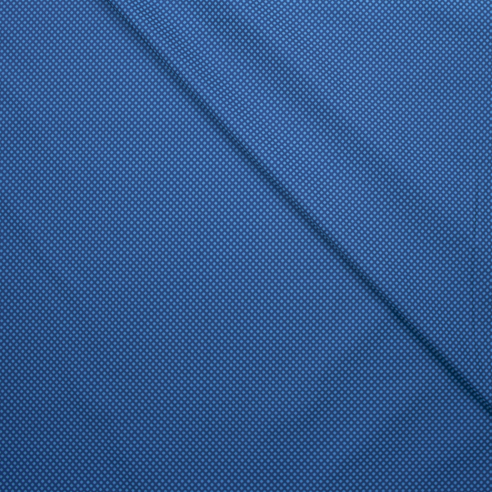 Tootal Super Classic High Count Poplin Lagoon Diamonds Fabric By The Yard - Wide shot
