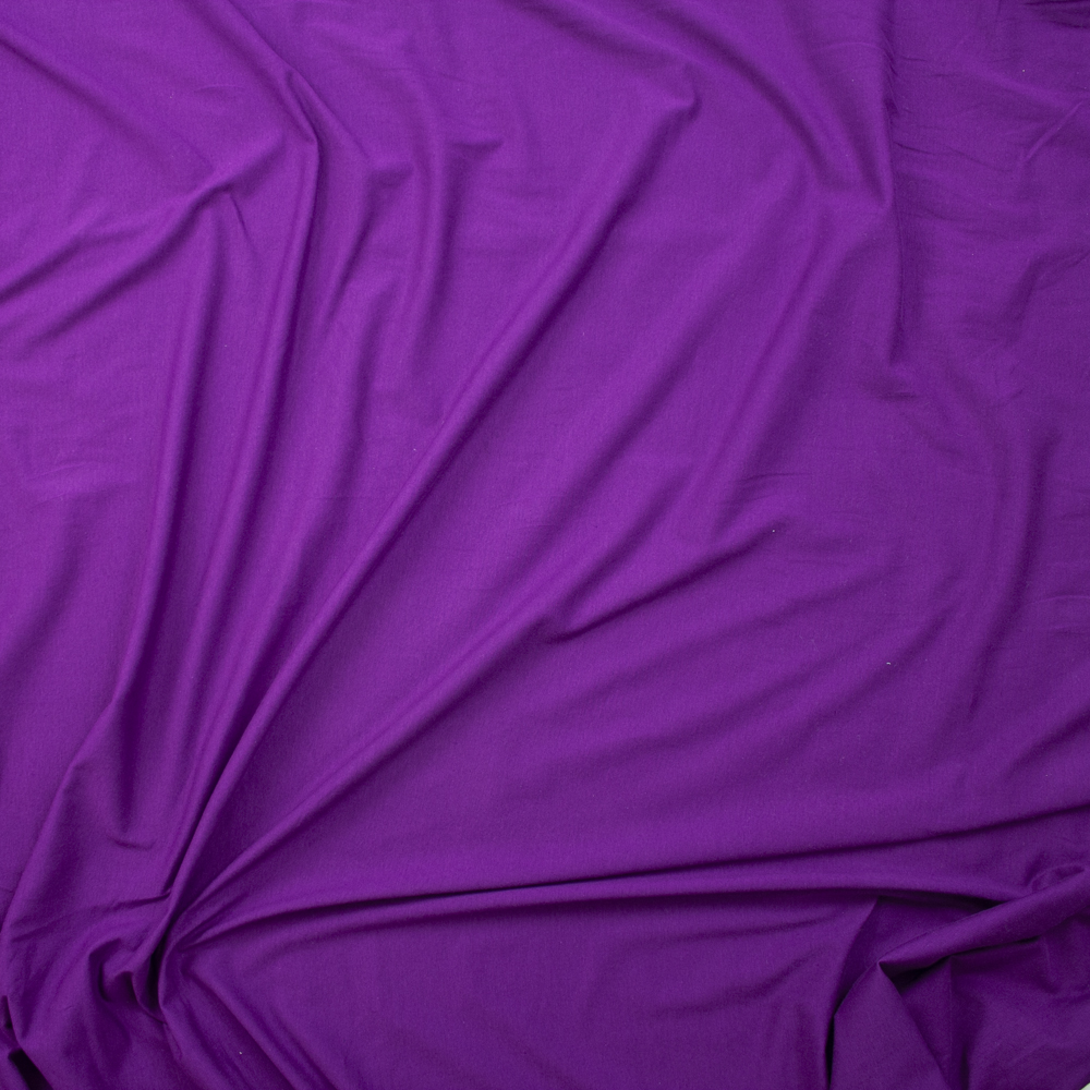 Purple Soft Light Midweight Stretch Cotton Jersey Fabric By The Yard - Wide shot