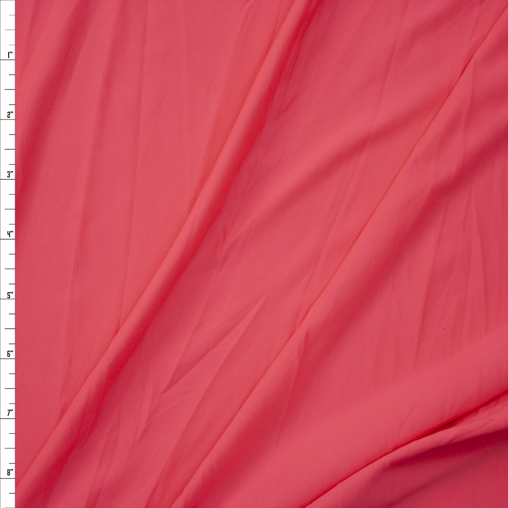 Neon Pink Stretch Poly/Spandex Knit Fabric By The Yard