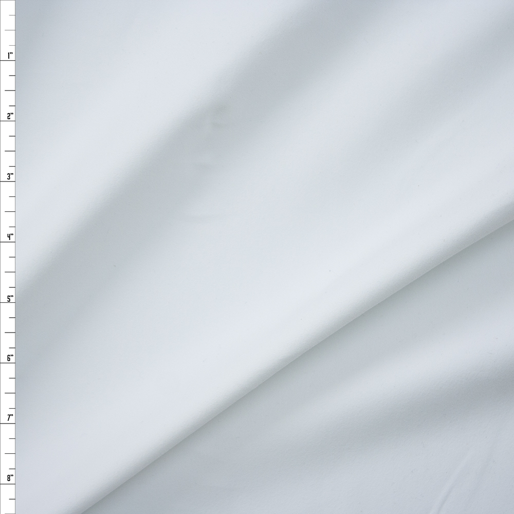 White Heavyweight Triblend Knit Fabric By The Yard