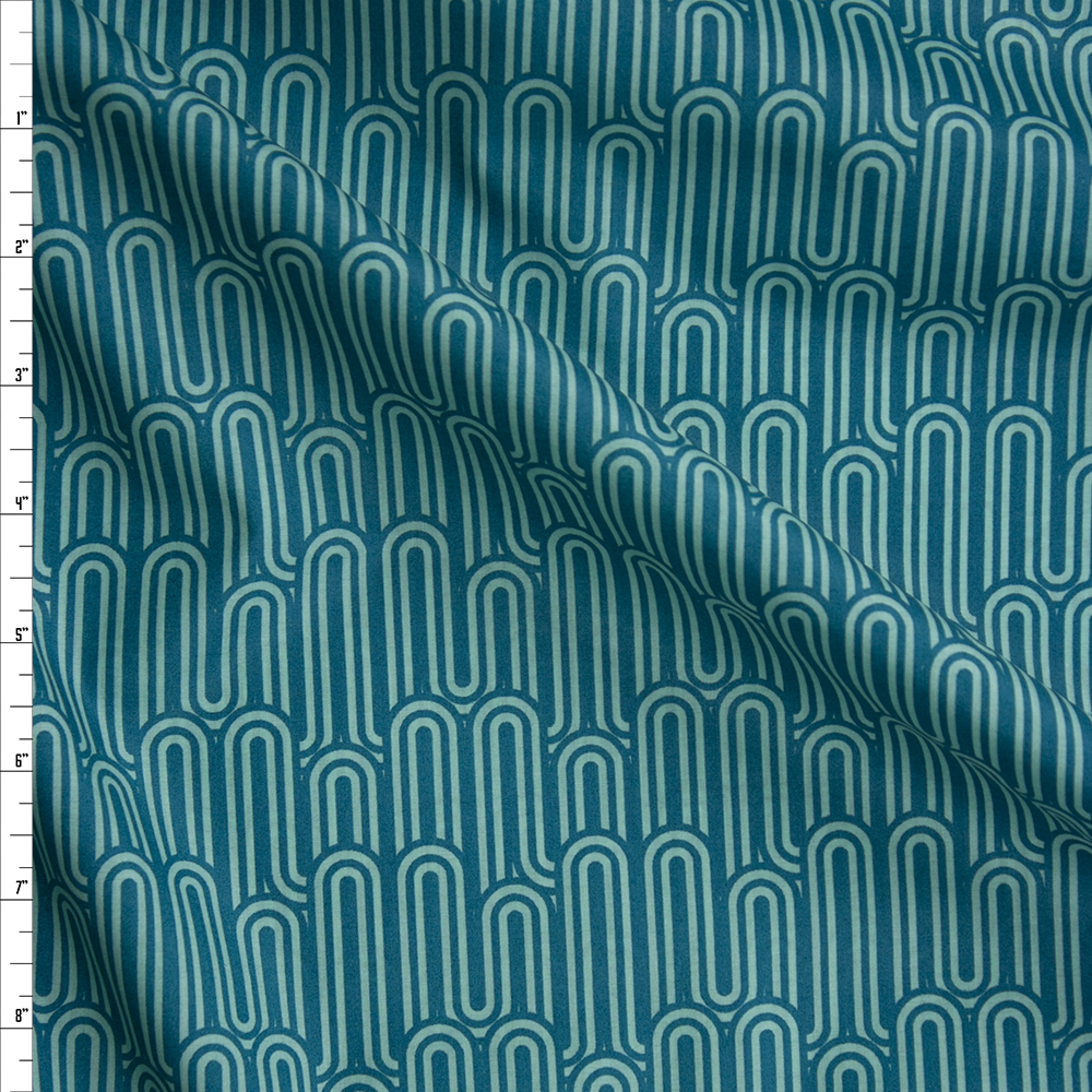 Lucid Hills Jade Cotton Voile by Art Gallery Fabrics Fabric By The Yard