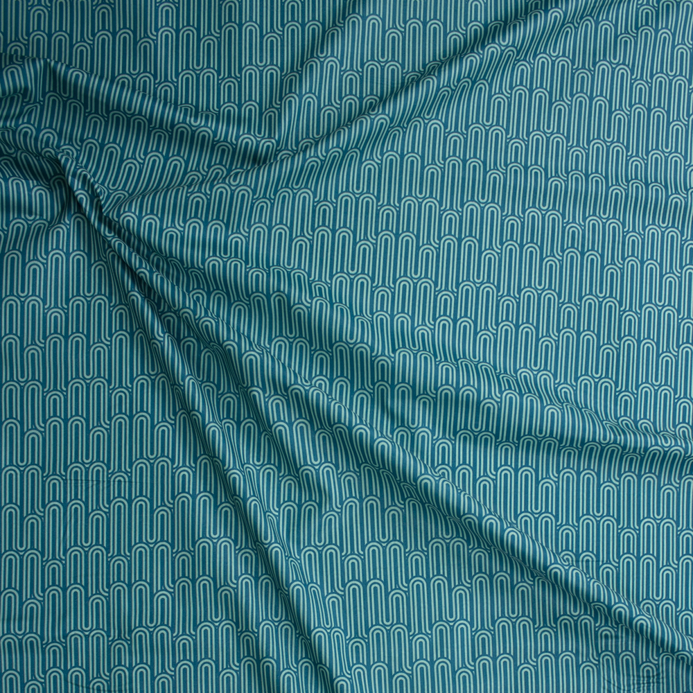 Lucid Hills Jade Cotton Voile by Art Gallery Fabrics Fabric By The Yard - Wide shot