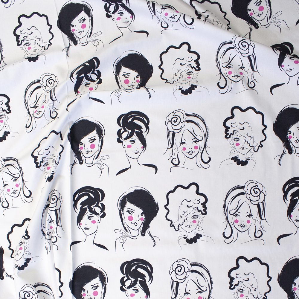 Belles Parisiennes Quilter's Cotton from Art Gallery Fabrics Fabric By The Yard - Wide shot