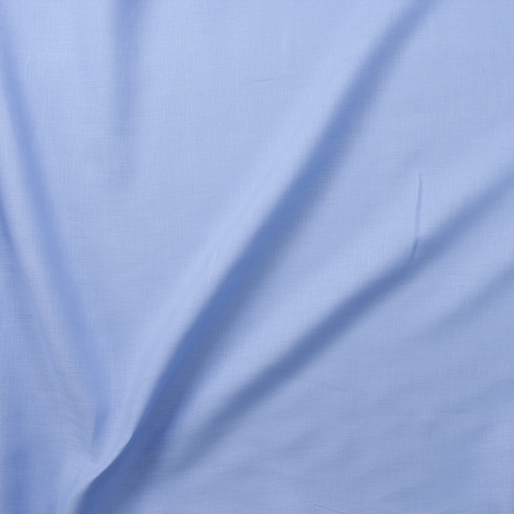 Sky Blue Midweight Irish Linen Fabric By The Yard - Wide shot