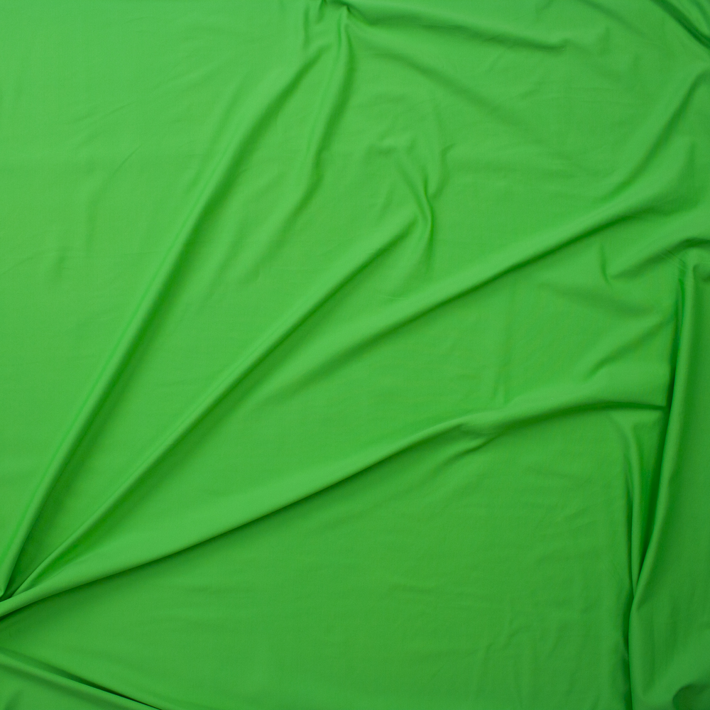 Neon Green Midweight Nylon Spandex Fabric By The Yard - Wide shot