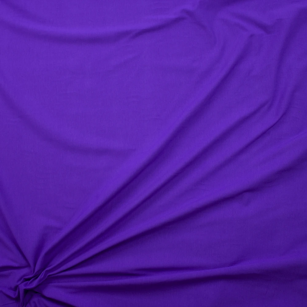Imperial Purple Stretch Cotton/Spandex Jersey Knit Fabric By The Yard - Wide shot