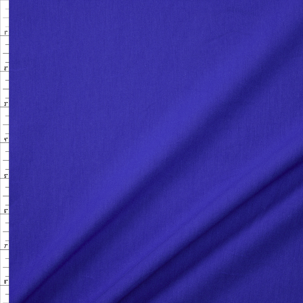 Royal Stretch Cotton/Spandex Jersey Knit Fabric By The Yard