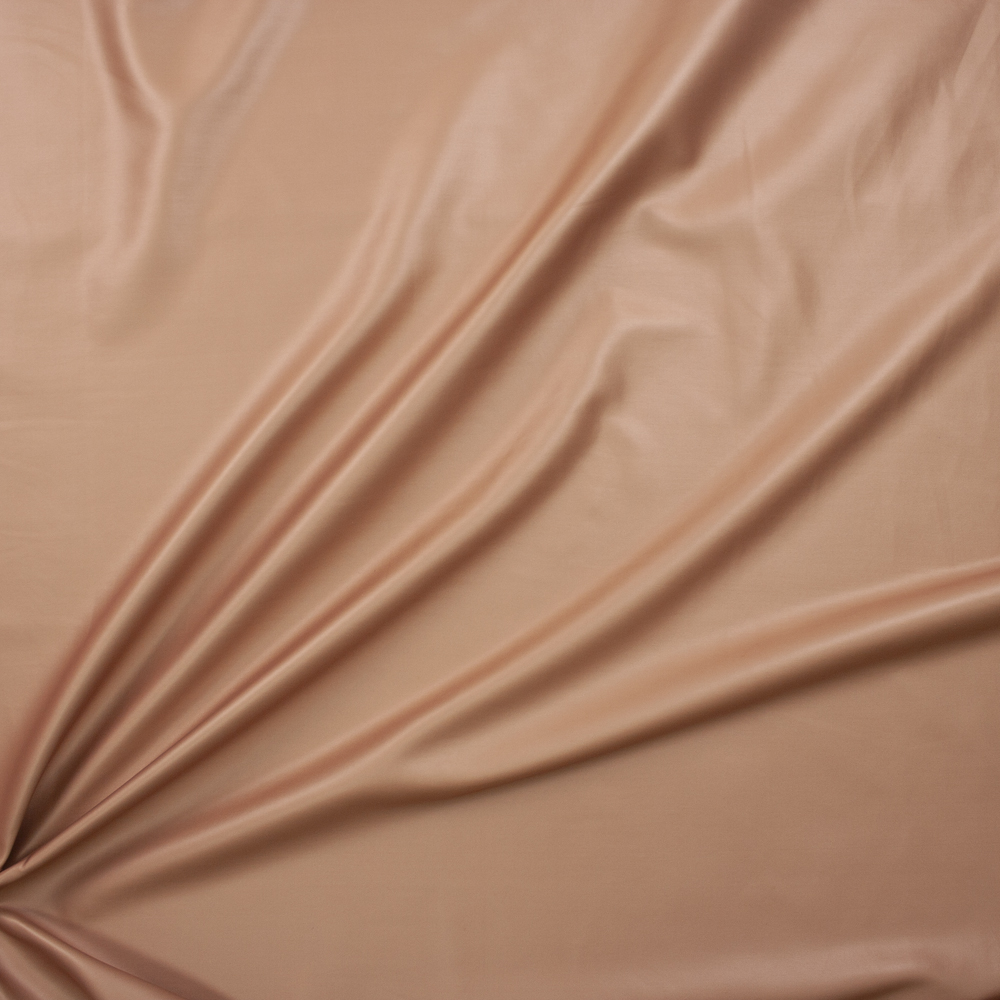 Matte Metallic Nude Scuba Knit Fabric By The Yard - Wide shot