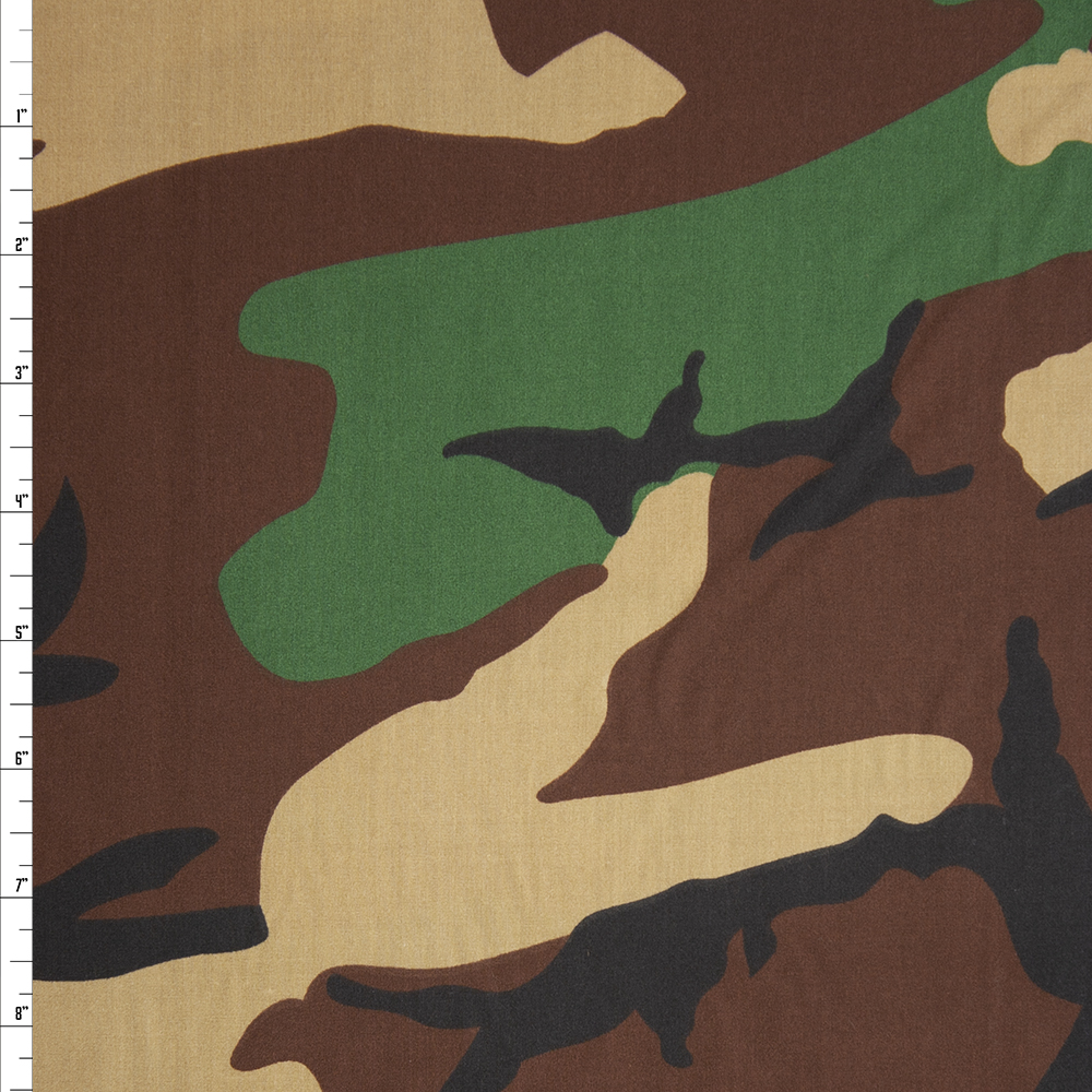 Classic Camouflage 60 Wide Quilter’s Cotton Fabric By The Yard