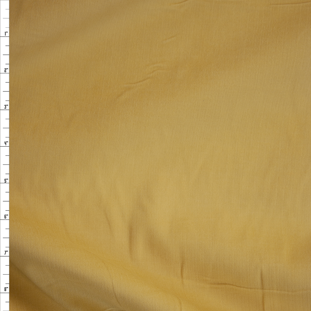 Light Yellow Baby Wale Corduroy Fabric By The Yard