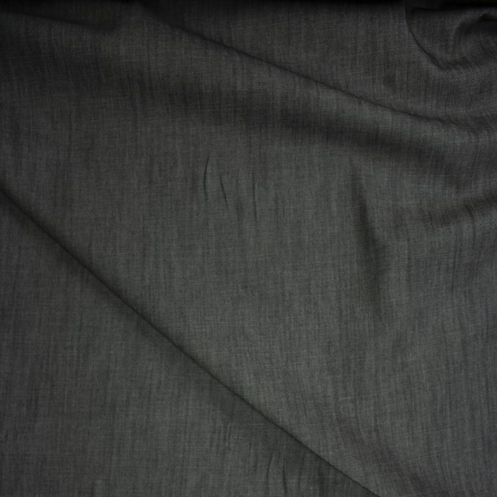 Warm Charcoal Heavyweight Denim from ‘True Religion’ Fabric By The Yard - Wide shot