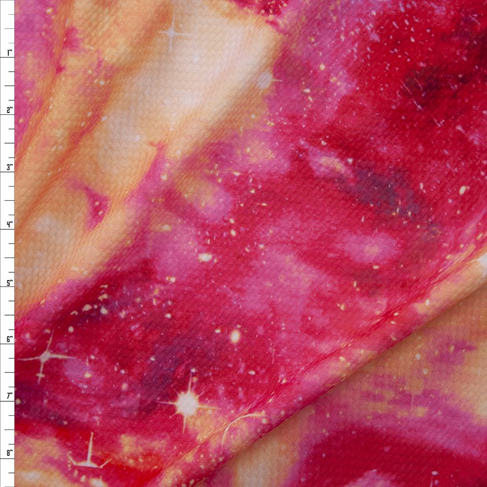 Strawberry Galaxy Bullet Liverpool Knit Fabric By The Yard