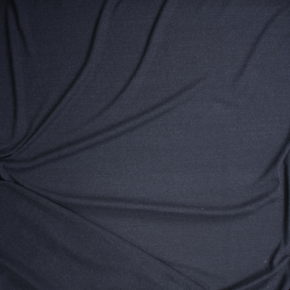 Black Gauzy Textured Brushed Sweater Knit Fabric By The Yard - Wide shot