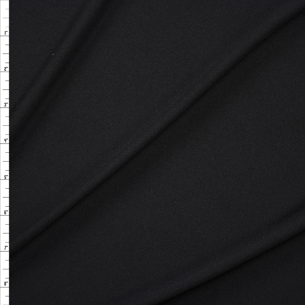 Black Poly Swimwear Lining Fabric By The Yard