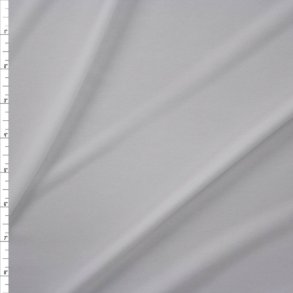 White Poly Swimwear Lining Fabric By The Yard