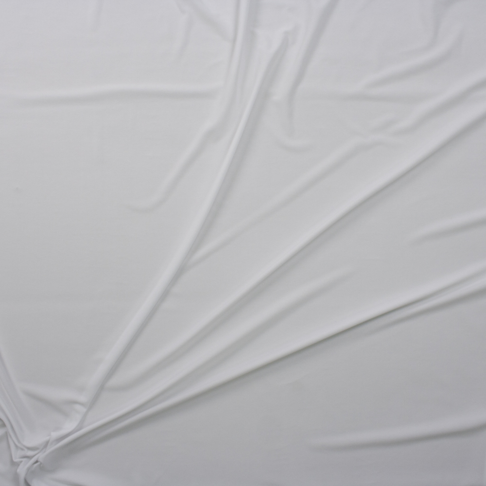 White Poly Swimwear Lining Fabric By The Yard - Wide shot